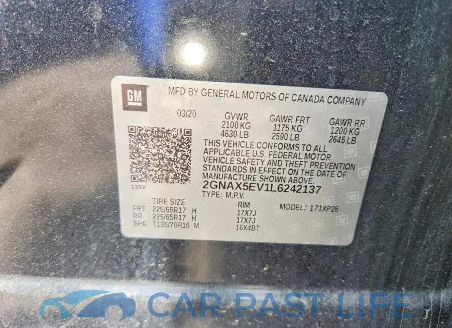 2GNAX5EV1L6242137# 13
