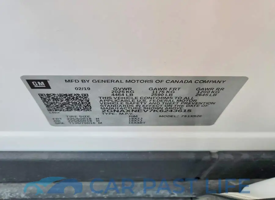2GNAXNEV7K6243615# 12