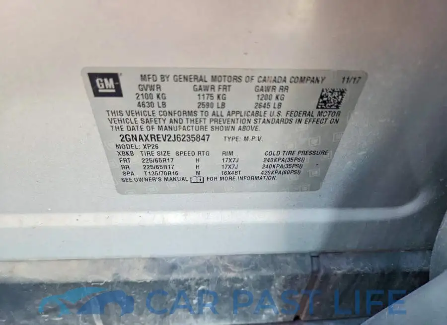 2GNAXREV2J6235847# 13