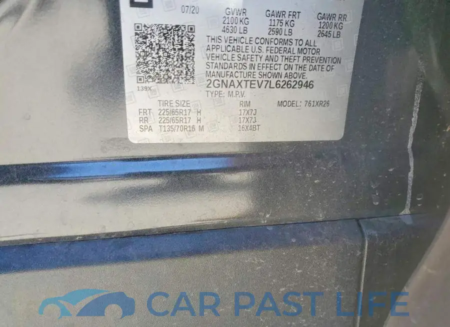 2GNAXTEV7L6262946# 13