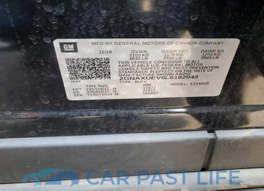 2GNAXUEV6L6182043# 12