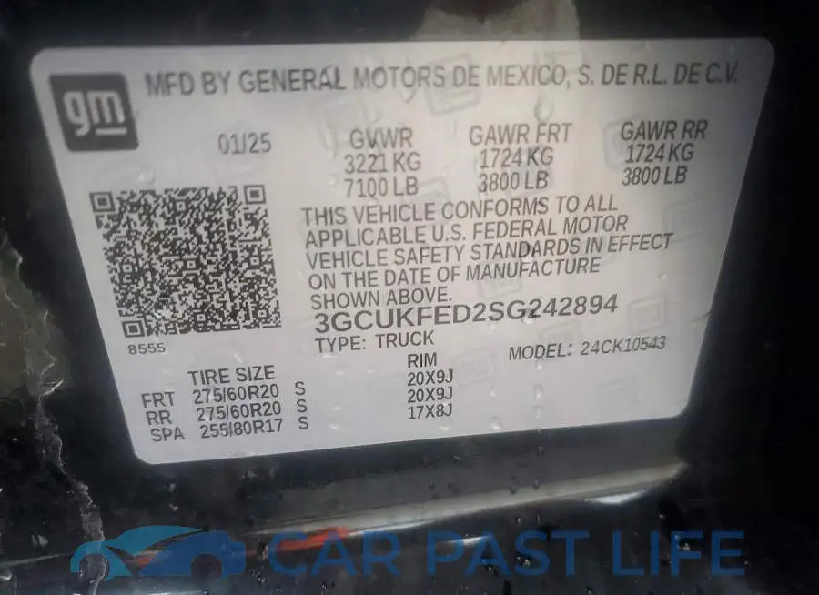 3GCUKFED2SG242894# 13