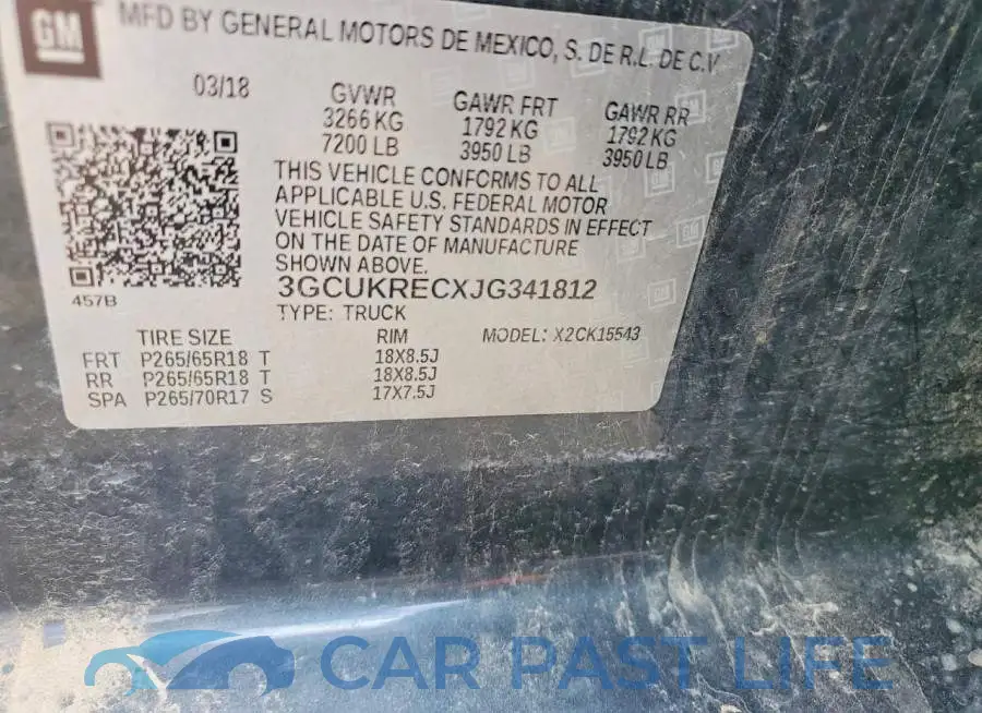 3GCUKRECXJG341812# 12
