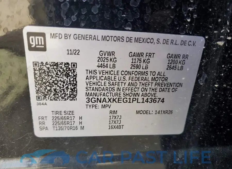 3GNAXKEG1PL143674# 13
