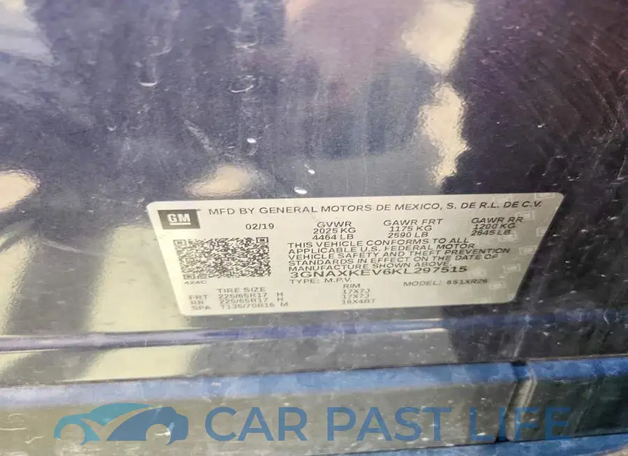 3GNAXKEV6KL297515# 13