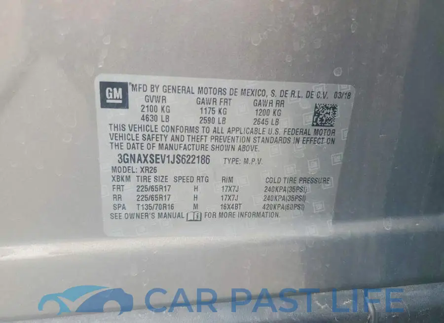 3GNAXSEV1JS622186# 13