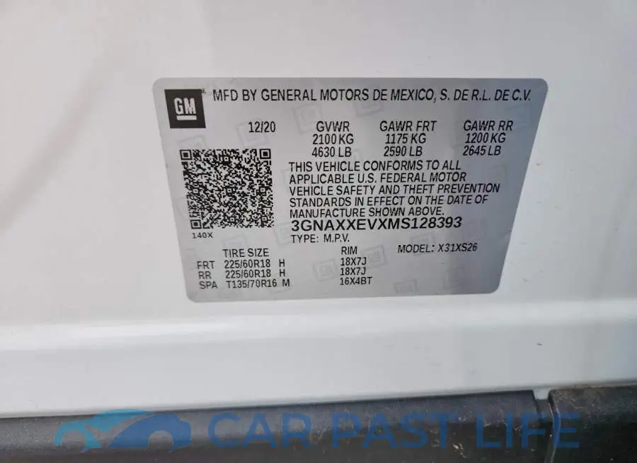 3GNAXXEVXMS128393# 13