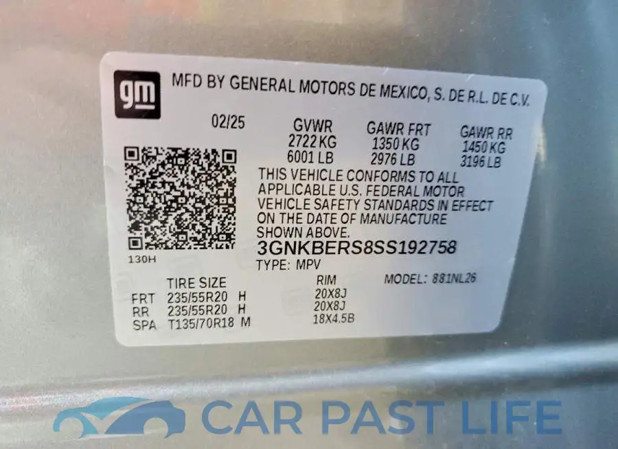3GNKBERS8SS192758# 13