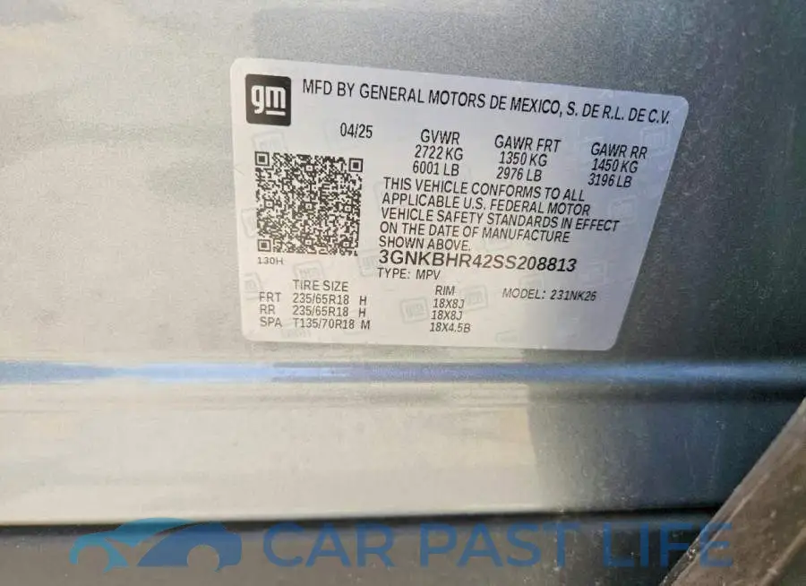 3GNKBHR42SS208813# 13