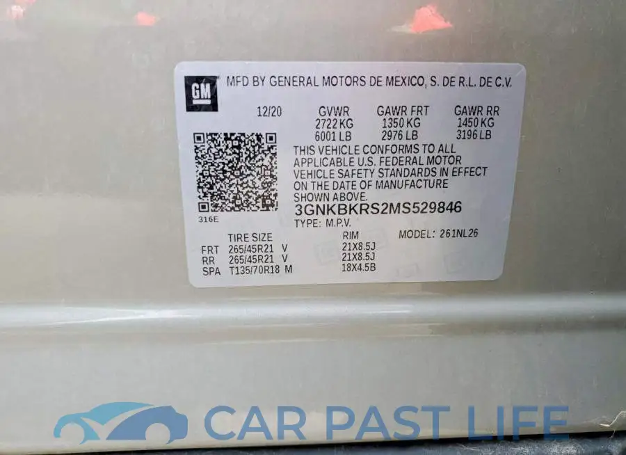3GNKBKRS2MS529846# 13