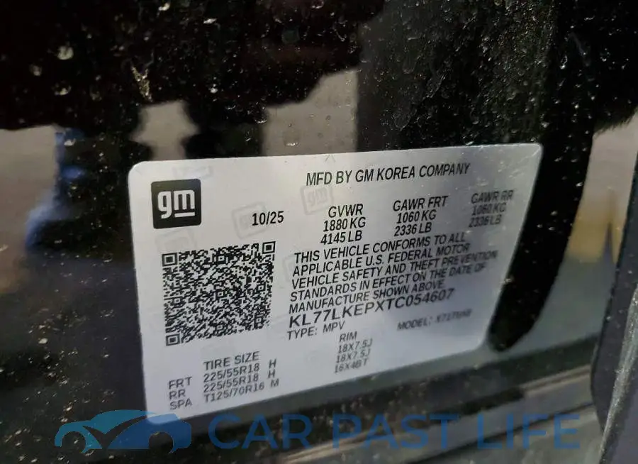 KL77LKEPXTC054607# 13