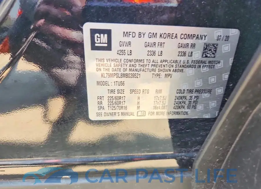 KL79MPSL8MB039521# 12