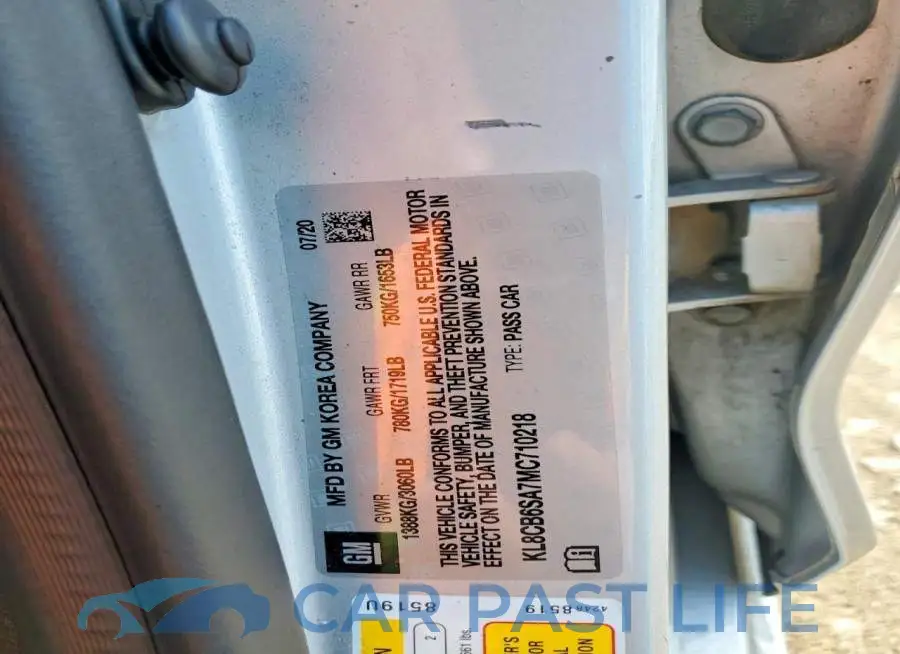KL8CB6SA7MC710218# 12