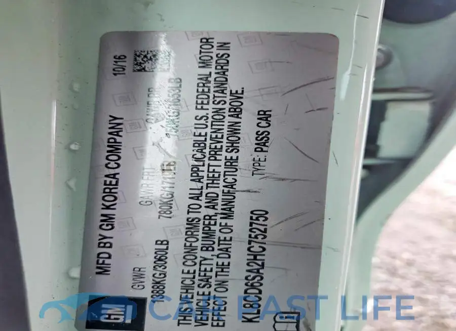 KL8CD6SA2HC752750# 12