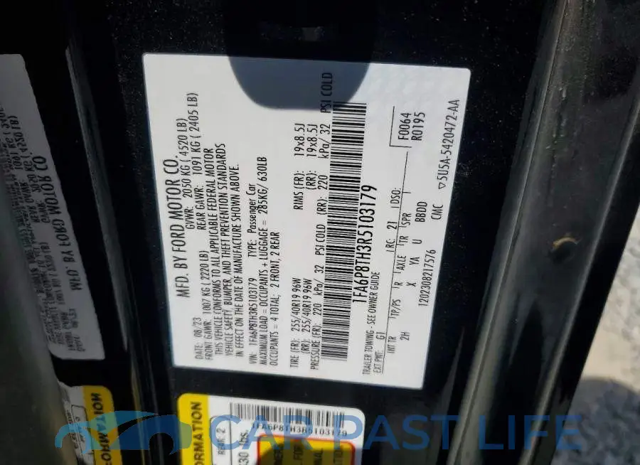 1FA6P8TH3R5103179# 12