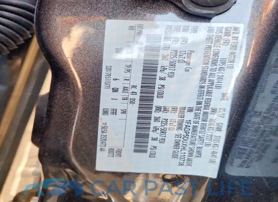 1FADP5DUXHL110738# 14