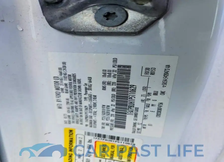 1FATP8UH1P5110629# 12