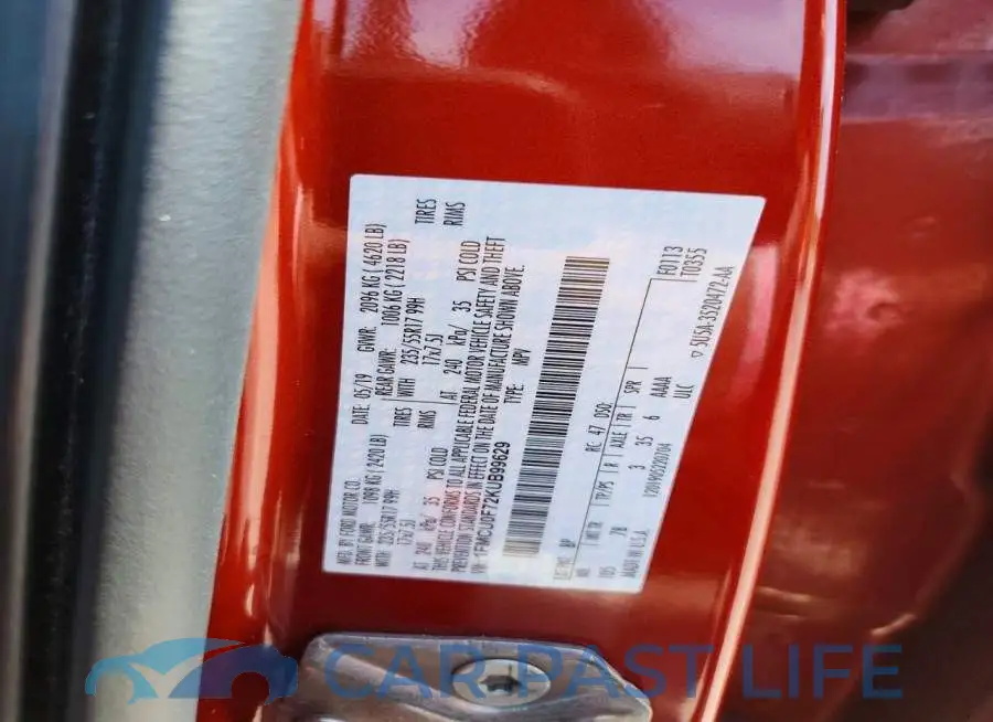 1FMCU0F72KUB99629# 13
