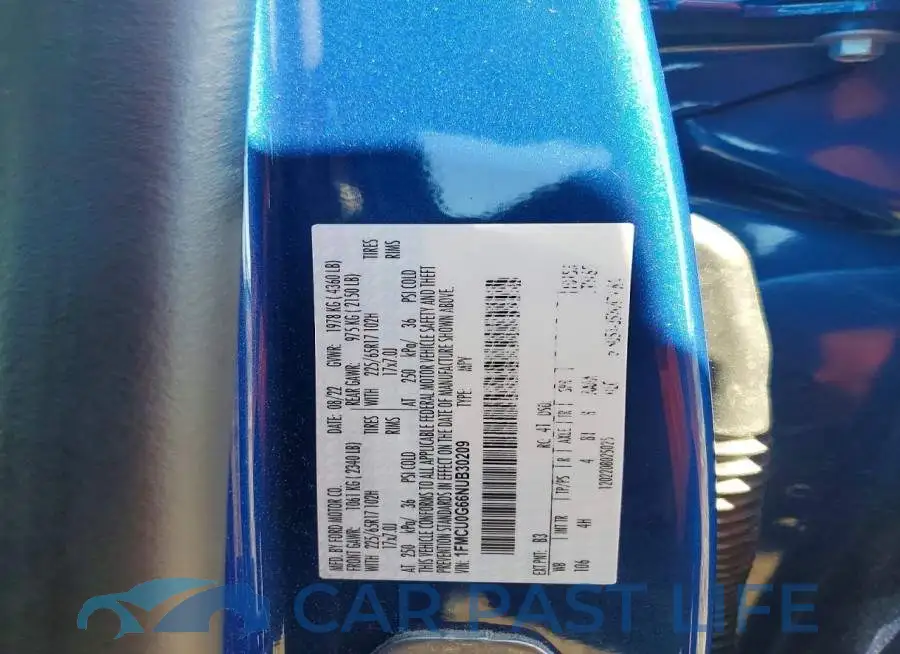 1FMCU0G66NUB30209# 13