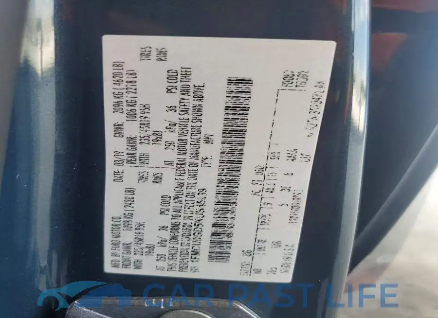 1FMCU0GD5KUB45939# 12
