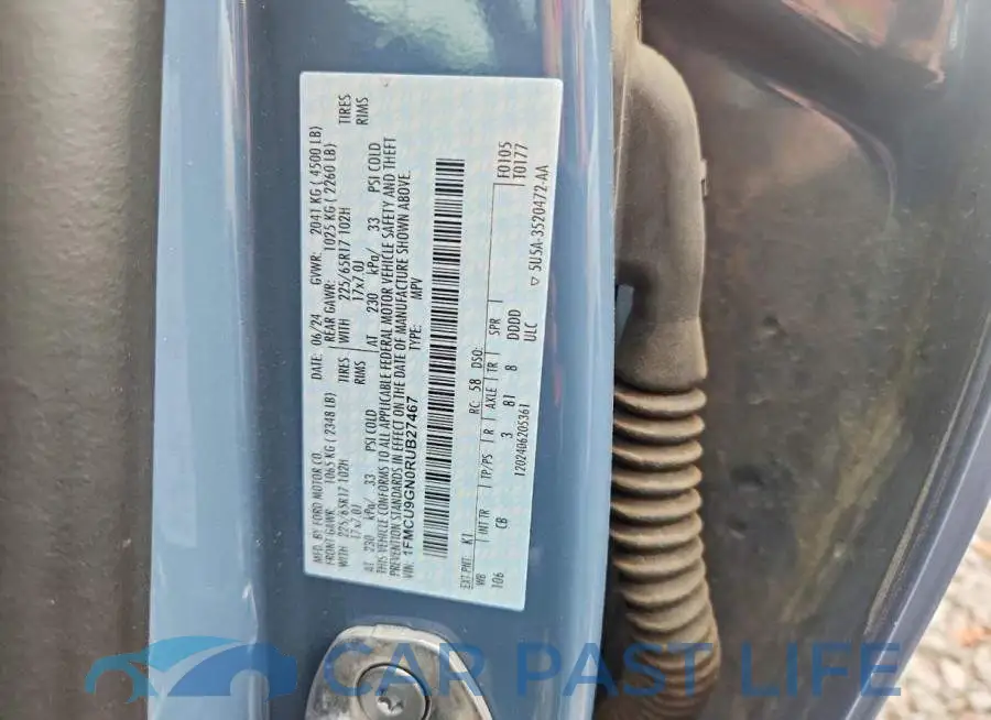 1FMCU9GN0RUB27467# 12