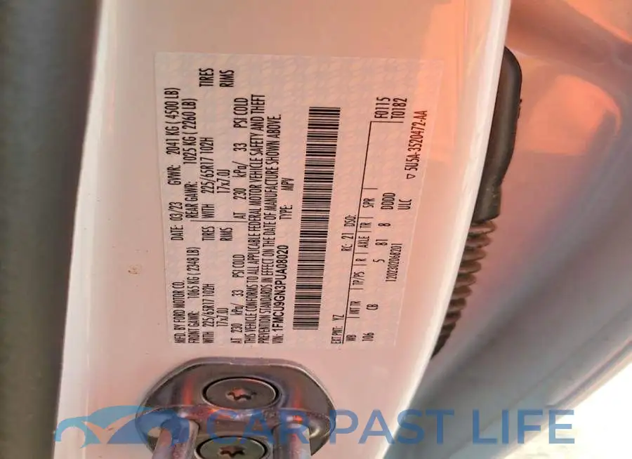 1FMCU9GN3PUA08020# 14