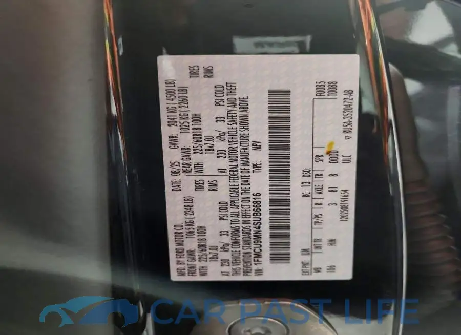 1FMCU9MN4SUB66816# 14
