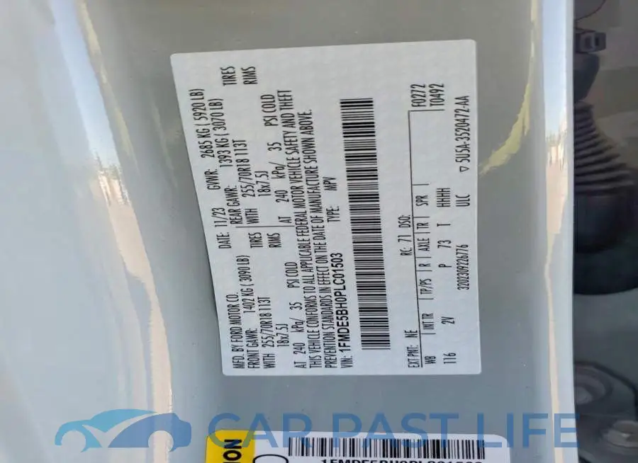1FMDE5BH0PLC01503# 12