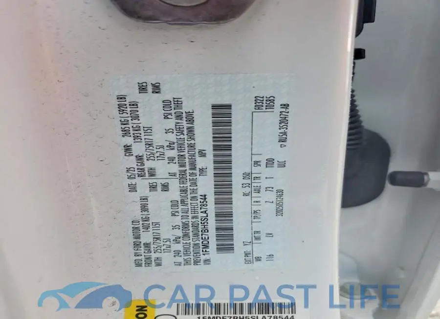 1FMDE7BH5SLA78544# 12