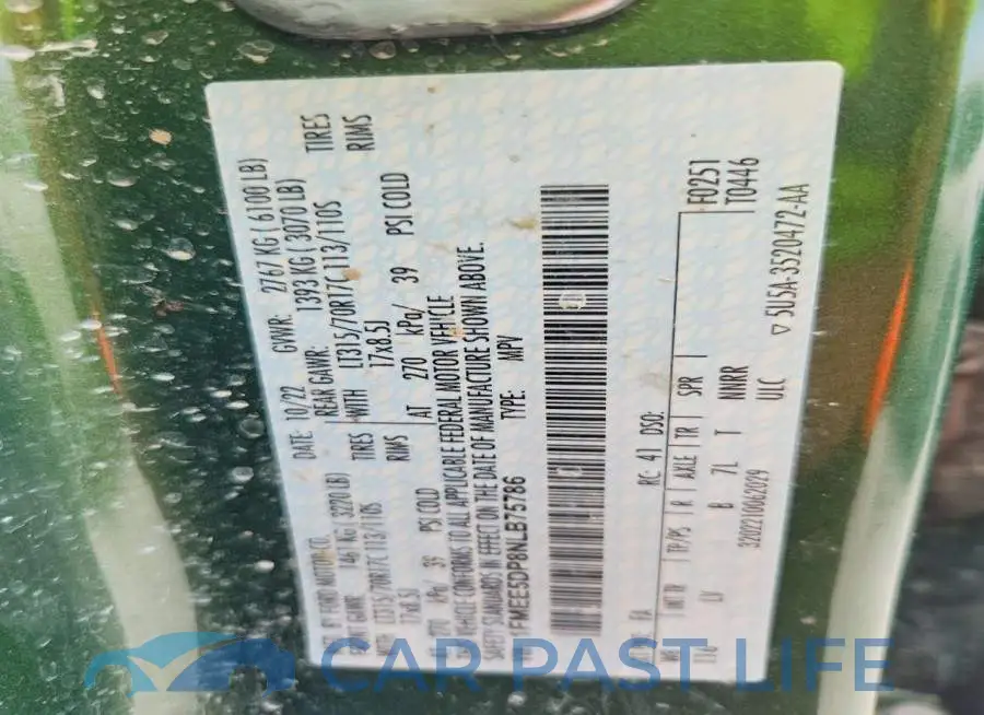 1FMEE5DP8NLB75786# 12