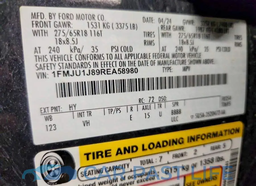 1FMJU1J89REA58980# 13
