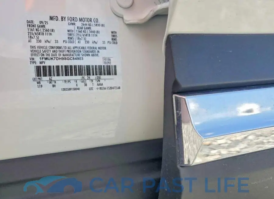 1FMUK7DH9SGC84903# 12