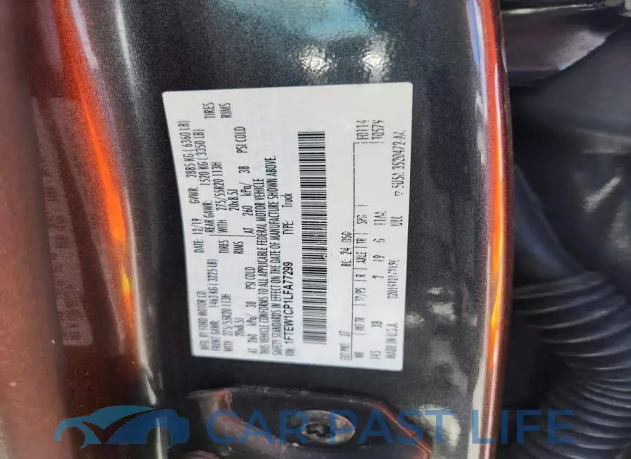 1FTEW1CP1LFA77299# 12