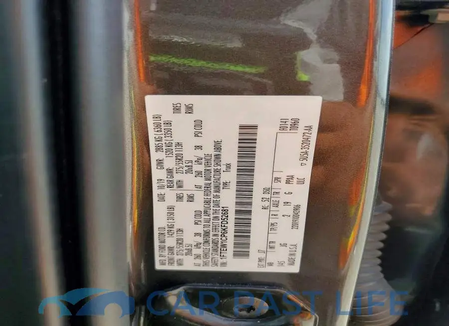 1FTEW1CP6KFD52681# 12