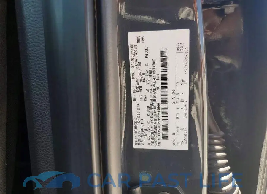 1FTEW1CP7HFA34660# 12