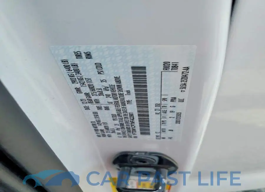 1FTEW1CP7NFA22861# 12