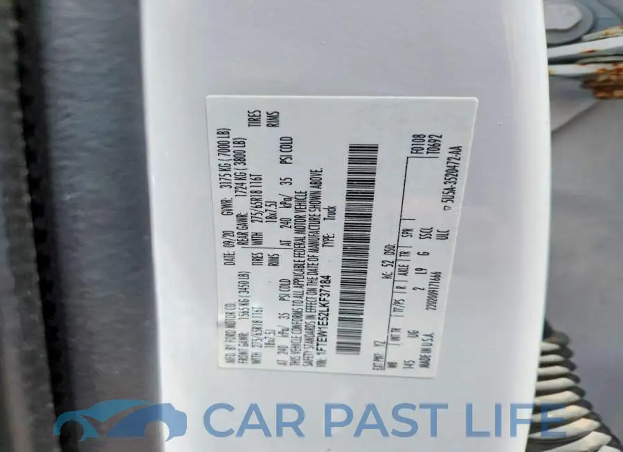 1FTEW1E52LKF37184# 12