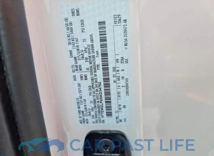 1FTEW2LP6SKD34792# 13