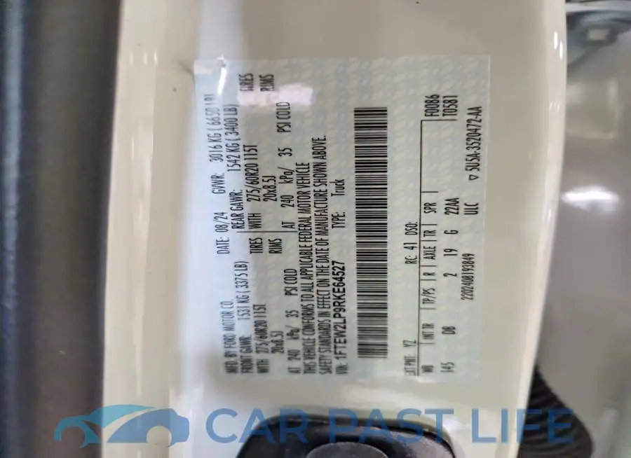 1FTEW2LP9RKE64527# 12