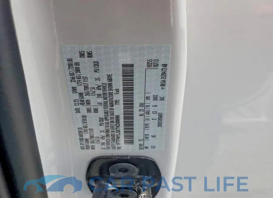 1FTFW1L5XTKD08906# 12