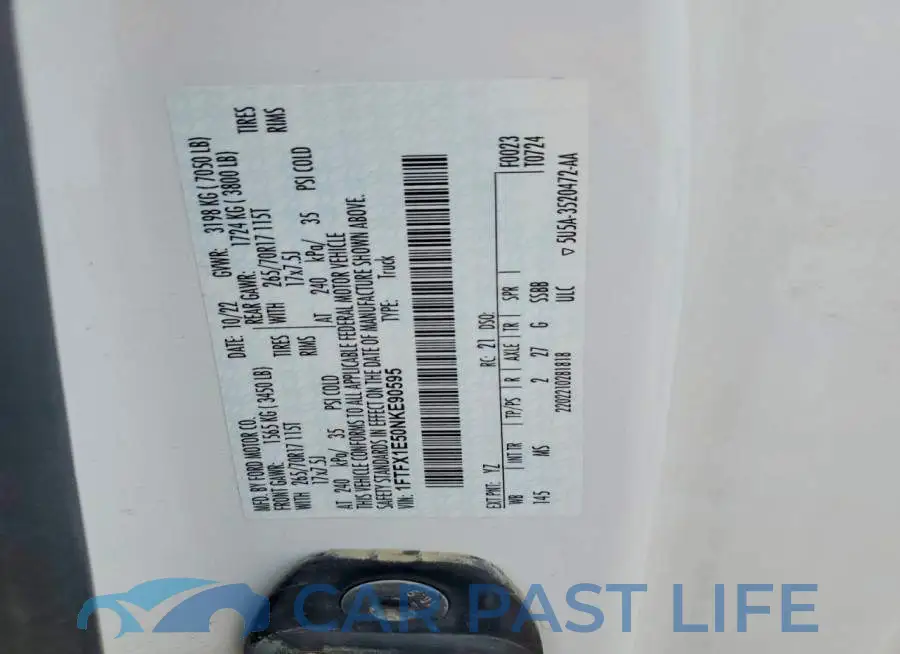 1FTFX1E50NKE90595# 12