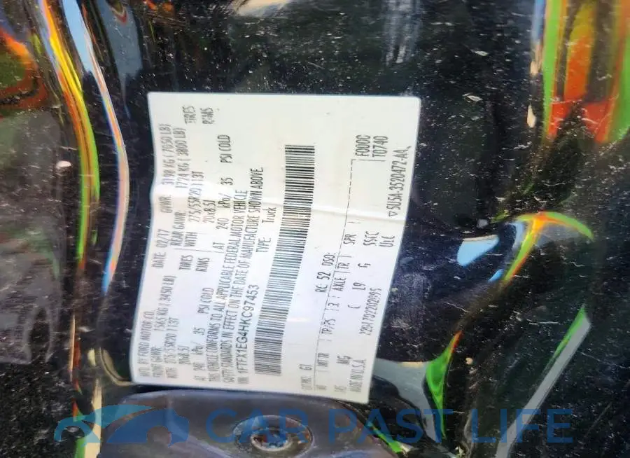 1FTFX1EG4HKC97453# 12