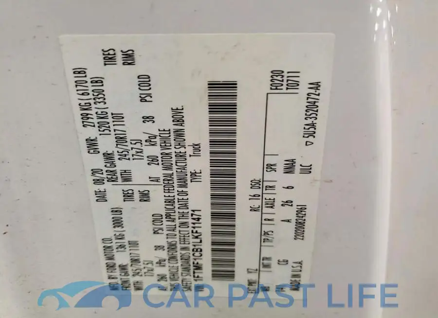 1FTMF1CB1LKF11471# 12