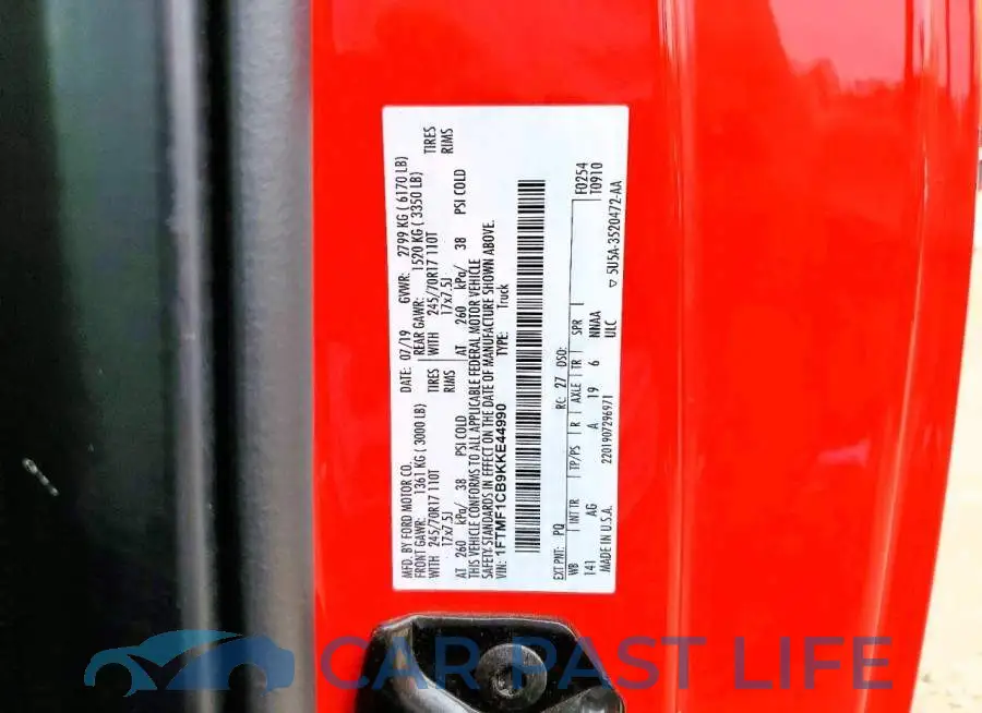 1FTMF1CB9KKE44990# 12