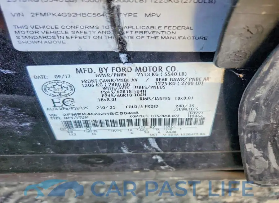 2FMPK4G92HBC56408# 13