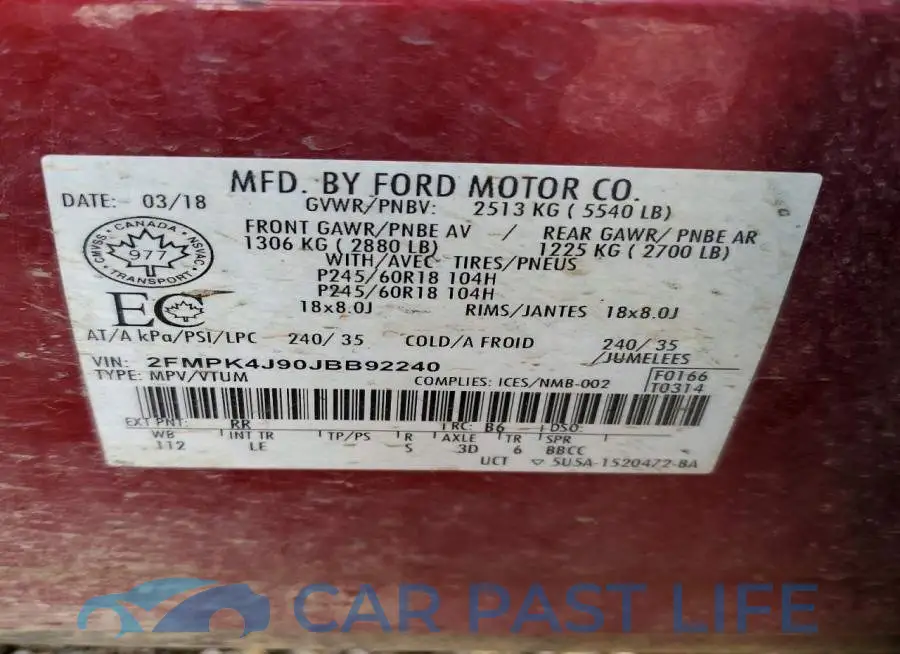 2FMPK4J90JBB92240# 12