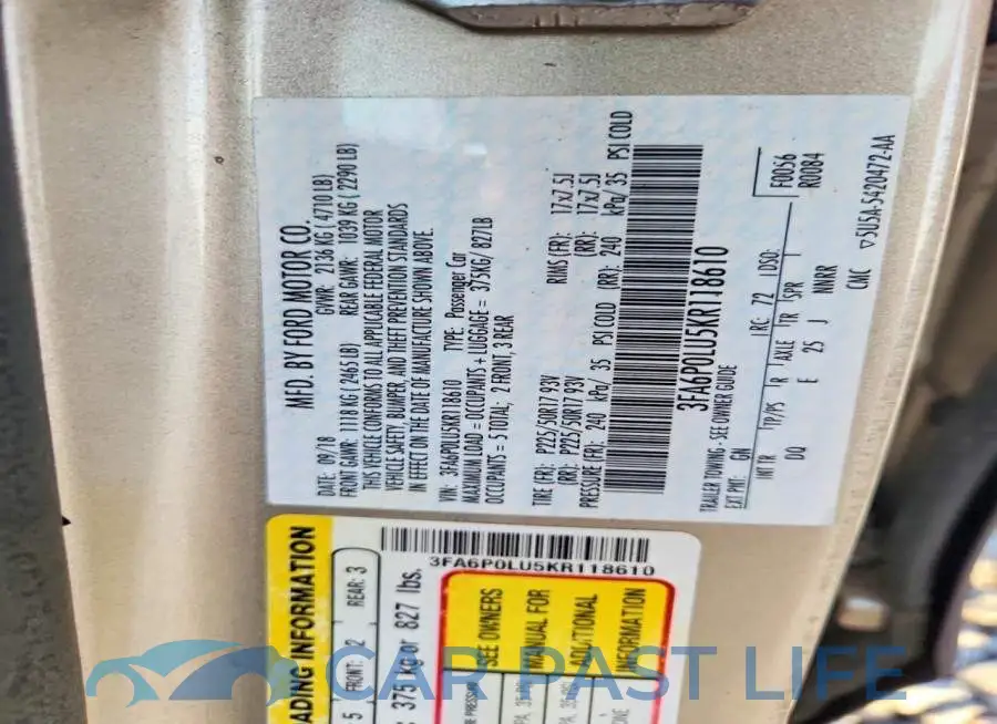 3FA6P0LU5KR118610# 13