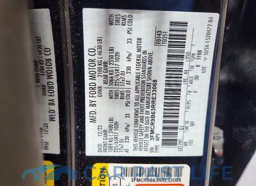 3FMCR9B63RRE33068# 14