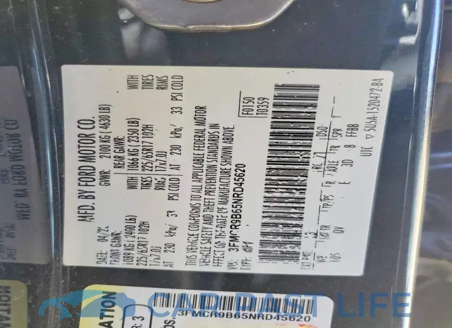 3FMCR9B65NRD45620# 14