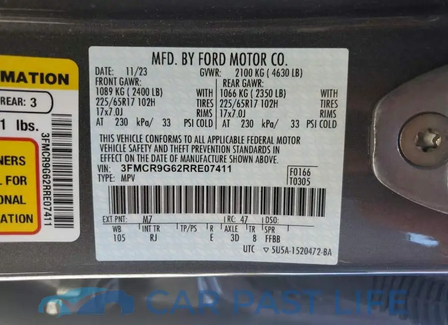3FMCR9G62RRE07411# 14